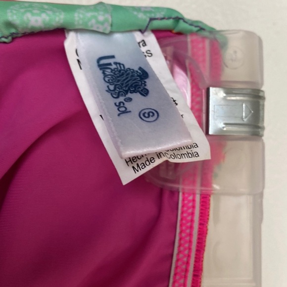 Hand beaded 2 pc bikini swimsuit. Sz S. - Picture 3 of 3